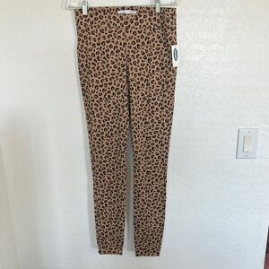 NWT old navy leopard animal print leggings pants‎ medium tall casual Stevie